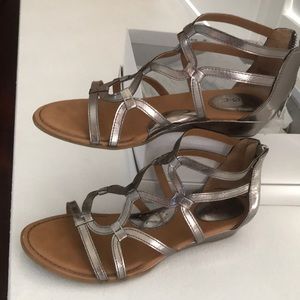 BOC Silver Gladiator Sandals